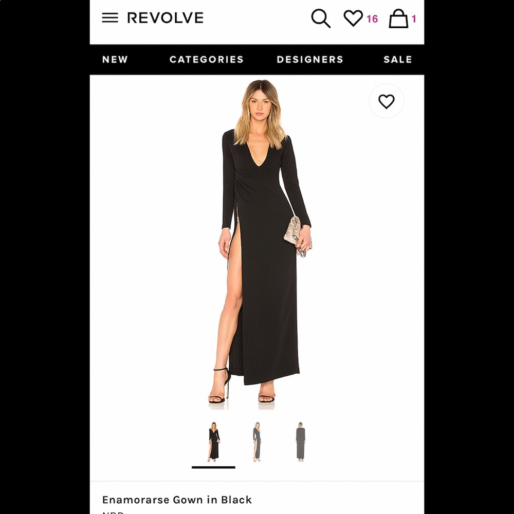 NBD high slit dress